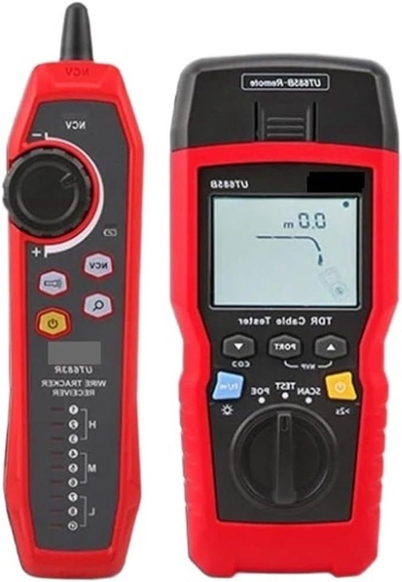 Netwerktester Kabeltracker - LAN Tester Netwerktool - Netwerk Diagnostiek - TDR Technologie - 500m Bereik - Niet gespecificeerd