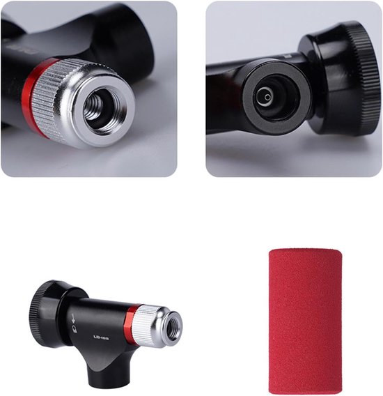 Bandenpomp met Drukmeter - Luchtpomp Fiets - Banden Oppompen - Geïsoleerde Hoes - 115 x 65 x 28 cm - Zwart — afbeelding 5
