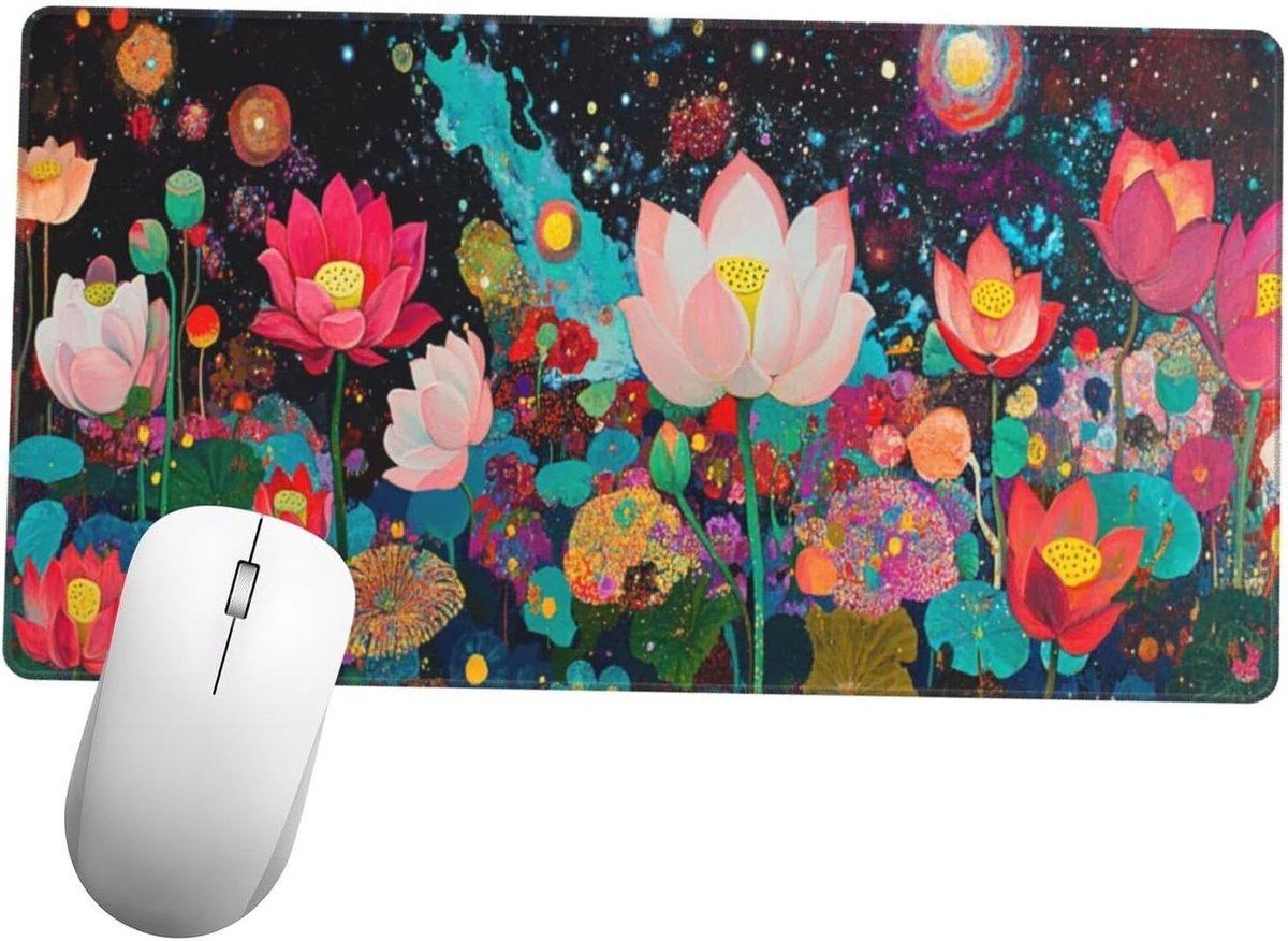 Grote Muismat - Bureauonderlegger Tafelmat - Gaming Kantoor - Waterdicht Antislip - 900x500x3 mm - Zwart