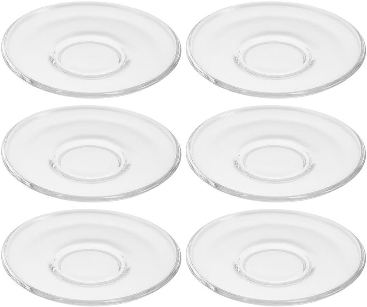 Ronde Glazen Schotels voor Snacks, Thee Tablets en Drank Onderzetters - Herbruikbaar en Decoratief