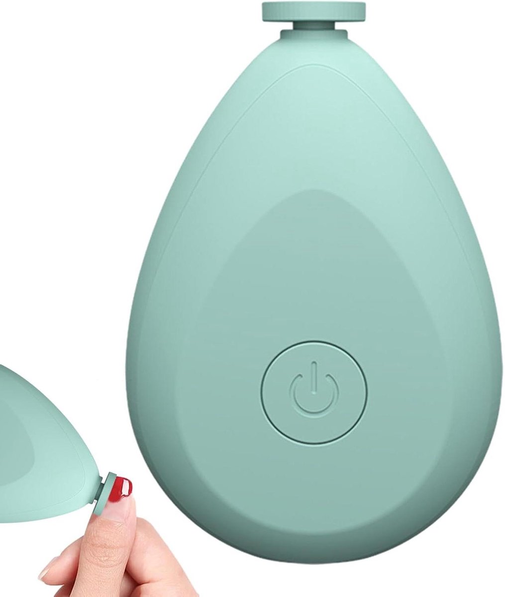 Elektrische Nagelvijl Baby - Babynageltrimmer Baby Nagelknipper - Nagels Verzorgen - Stille Werking - 9.5x6.5x2.8 cm - Wit