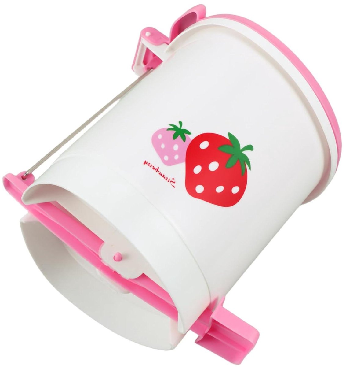 Mini Afvalbakje - Prullenbak Bureau - Kantoor Organisatie - Aardbeienontwerp - 18 cm - Roze