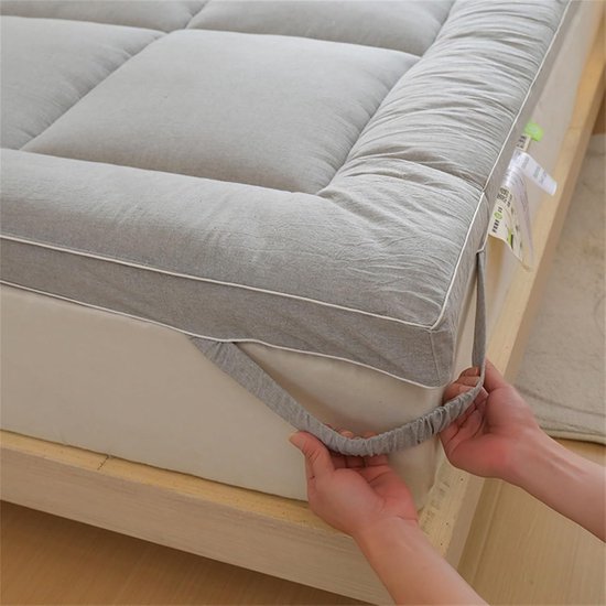 Japanse Futon Matras - Opvouwbaar Logeermatras - Comfortabel Slapen - Huidvriendelijke stof - 180x200cm - Blauw — afbeelding 5