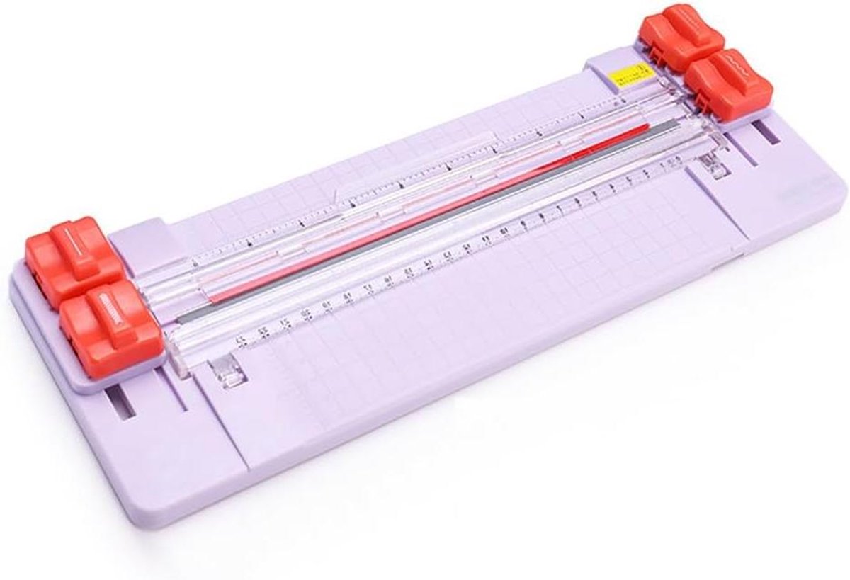 Papiersnijder 4-in-1 - Papier Snijmachine Kaarttrimmer - Scrapbooking Kaarten Maken - Vier Snijfuncties - 37 x 13 cm - Wit