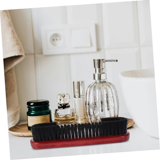 Pooltafel Borstel - Biljart Schoonmaker - Biljarttafel Onderhoud - Zachte Nylon Haren - 22.5 cm - Donkerrood — afbeelding 2