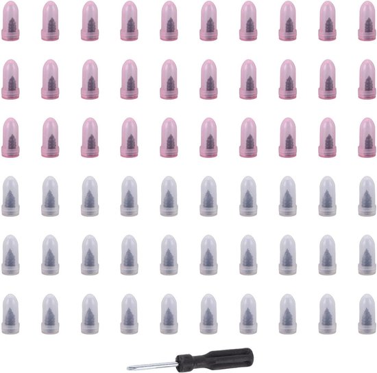 Rubberen Bandenreparatie Spijkers - Bandenset Lekvrij - Band Lekken Dichten - Hittebestendig Rubber - 60 Stuks - Zwart — afbeelding 3