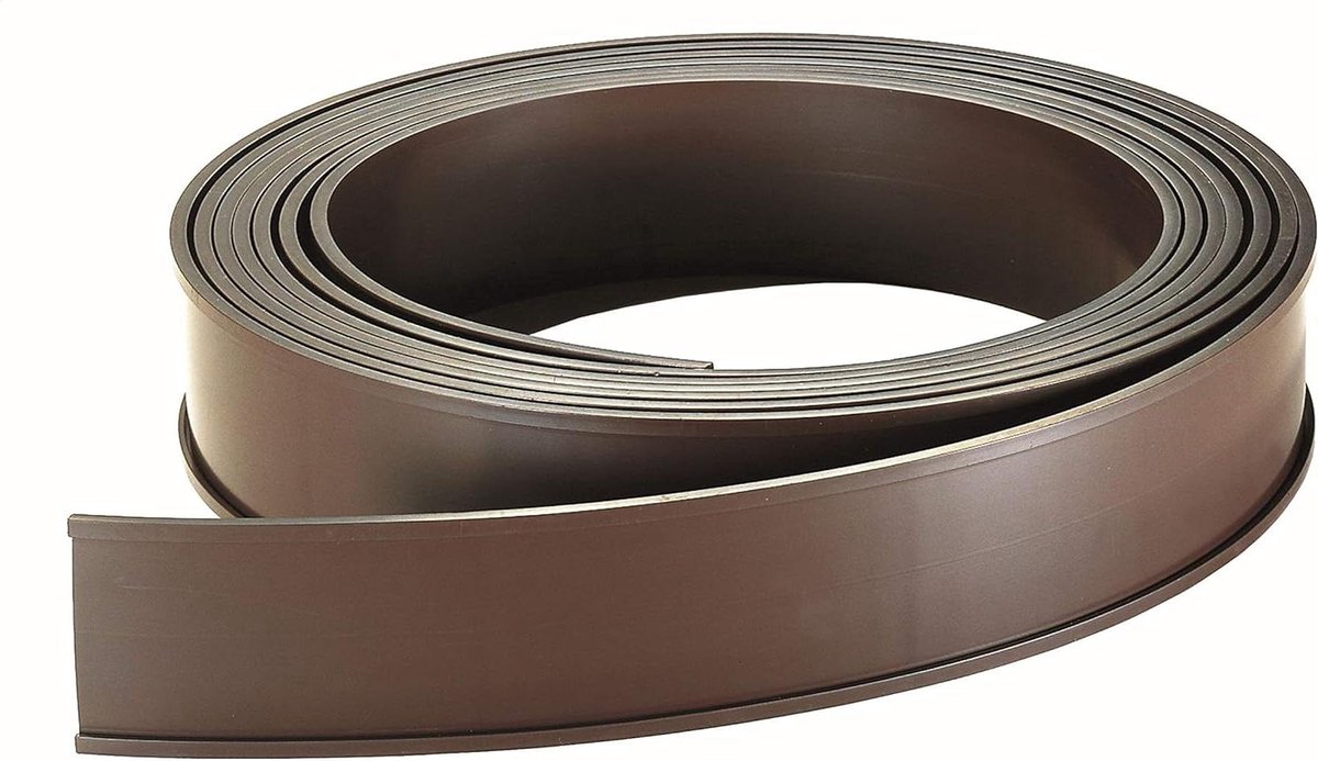 C-profiel Rol - Label Strips - Planning Maken - Magnetisch Kunststof - 50 mm breed - Bruin