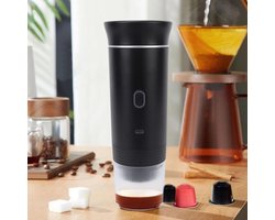 Draagbaar Koffiezetapparaat - Elektrisch Apparaat - Koffie Maken - Oplaadbaar Met USB - 27x9x9 cm - Zwart