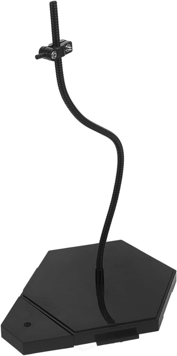Poppenstandaard - Displayhouder Actiefiguur - Figuren Tentoonstellen - Verstelbaar - 25 x 13.8 x 12 cm - Zwart