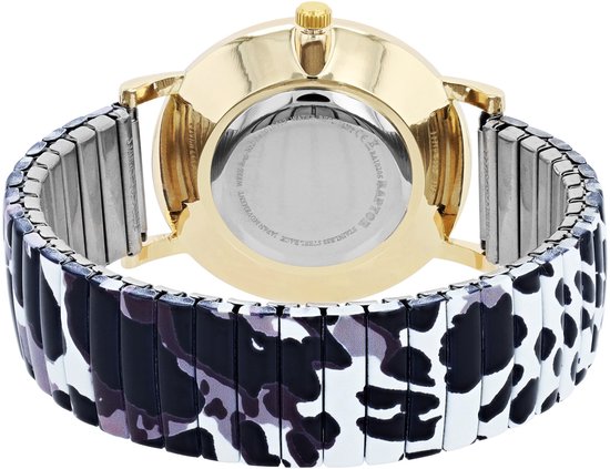 Raptor Herenhorloge siliconen JW20204 met echte leren band, 5ATM, basic, modern, zakelijk