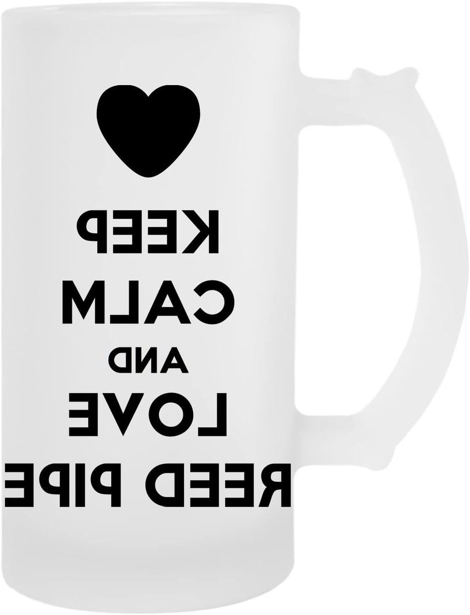 Bier Mok - Glazen Pul - Bier Drinken - Moeilijk te Breken - 400 ml - Wit