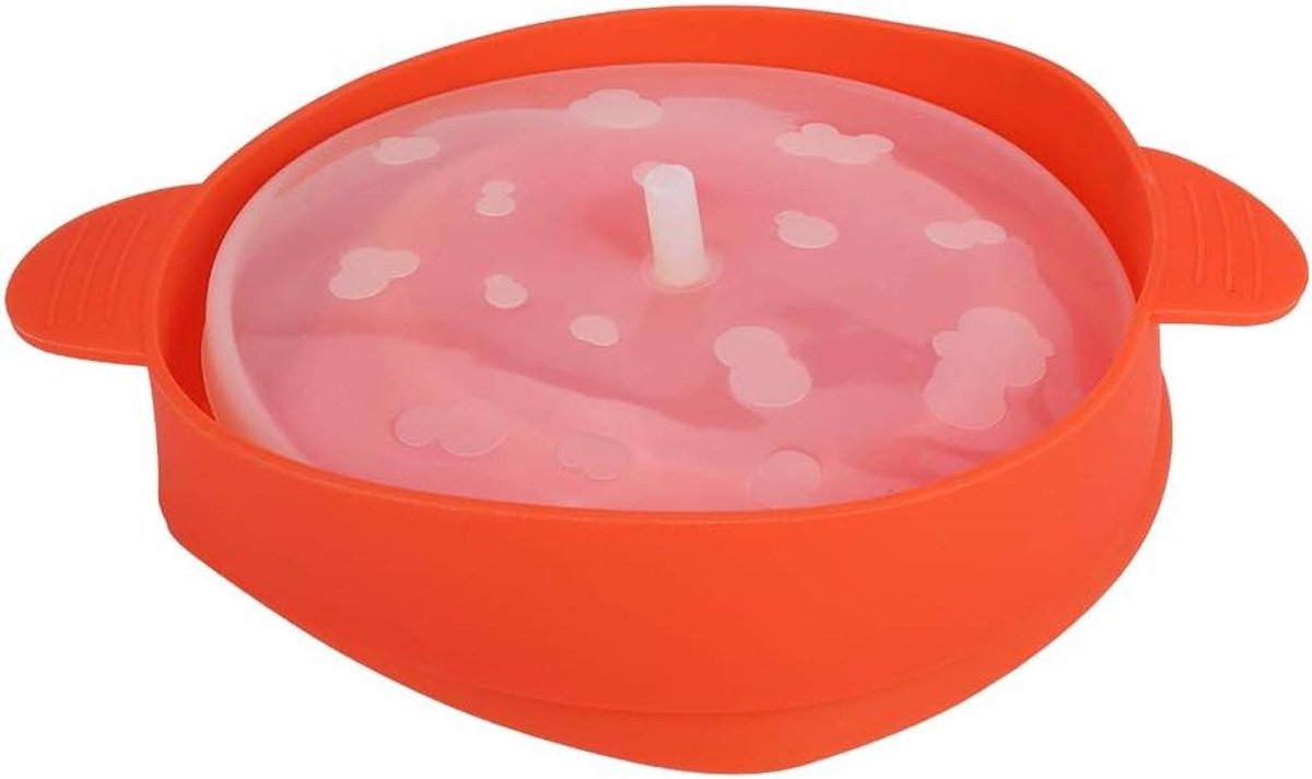 Popcorn Emmer - Magnetron Kom - Snacks Maken - Opvouwbaar Siliconen Ontwerp - 26 cm - Rood