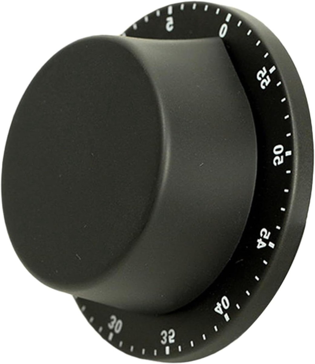 Keukentimer - Mechanische timer - Koken en bakken - Luid 72dB alarm - 79 cm - Zilver