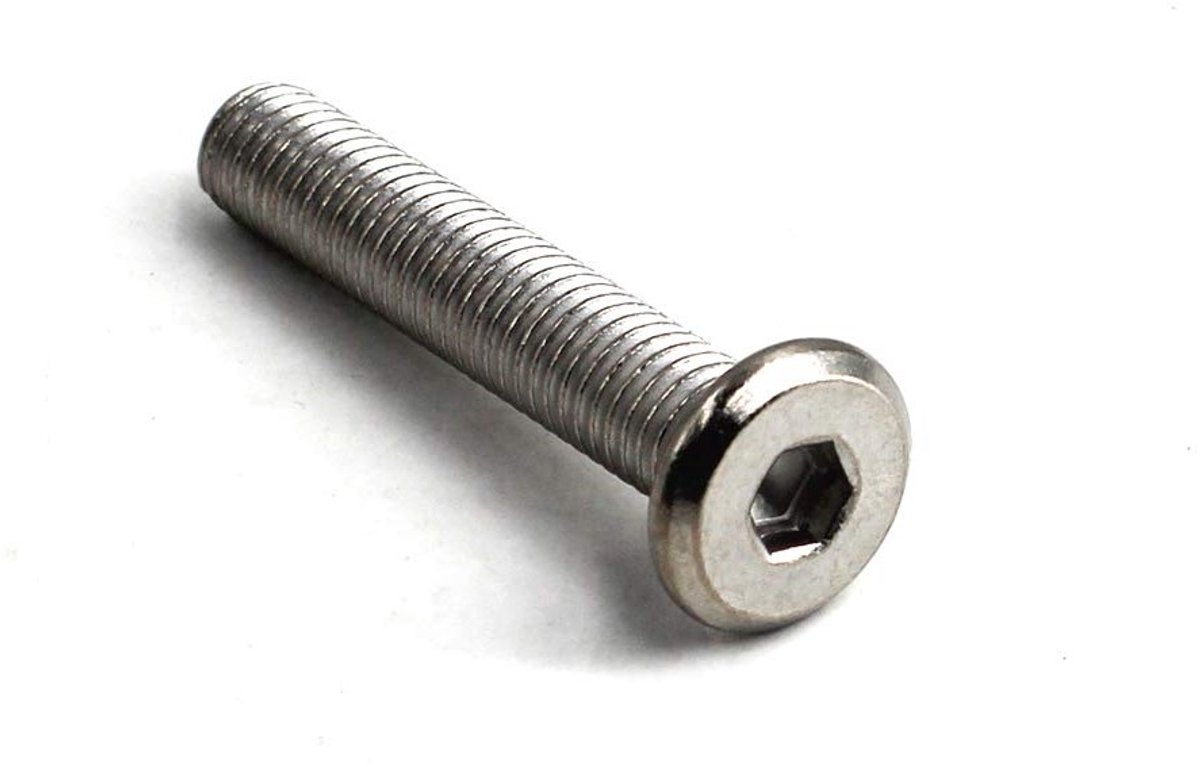 25mm platte zeskantschroef roestvrijstalen meubelbouten - 20 stuks - Voor meubelmontage