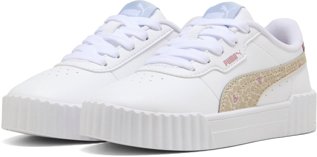 PUMA Carina 3.0 Winter Safari PS Meisjes Sneakers Puma -Birch Wit