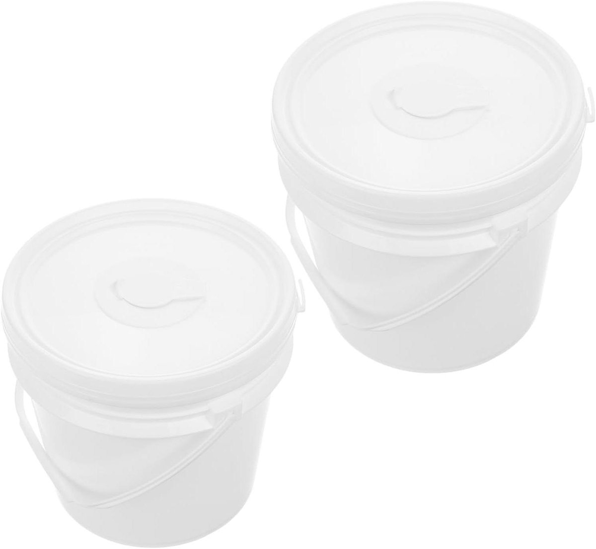 Hervulbare Doekjeshouder - Draagbare Dispenser - Onderweg Hygiëne - Luchtdichte Afsluiting - 4 & 5 Liter - Wit