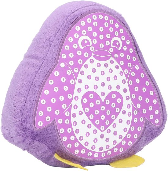 DIY Kussen - Knuffel Maken - Creatief Knutselen - Naadloos Ontwerp - 30 x 19 x 8 cm - Pinguïn — afbeelding 2