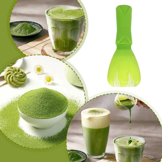 Mixer voor Thee - Klopper - Dranken Bereiden - Professionele Blender - 5.3 x 5.3 x 12.5 cm - Groen — afbeelding 4