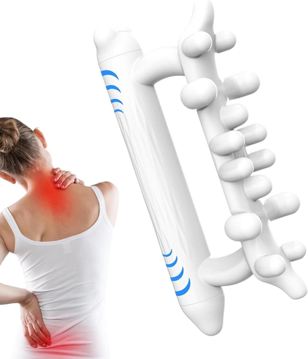 Fascia Tool - Spierroller - Spierontspanning - Ergonomisch Ontwerp - 20 cm - Zwart
