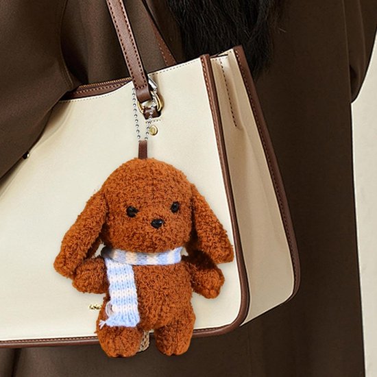 Pluche Dier Sleutelhanger - Muzikale Knuffel - Boeiend Spel - Gevoelige Aanraking - 16x8x5 cm - Pup — afbeelding 4