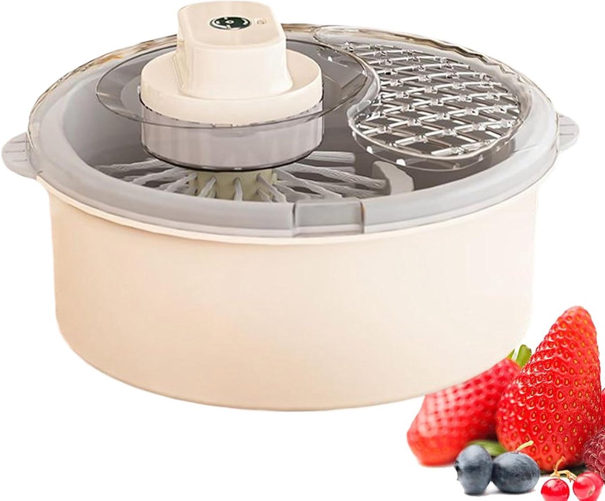 Sla Centrifuge - Fruitwasser Spinner - Keuken Voorbereiding - Intelligent Geïntegreerd Ontwerp - ca. 30 x 20 cm - Elektrisch