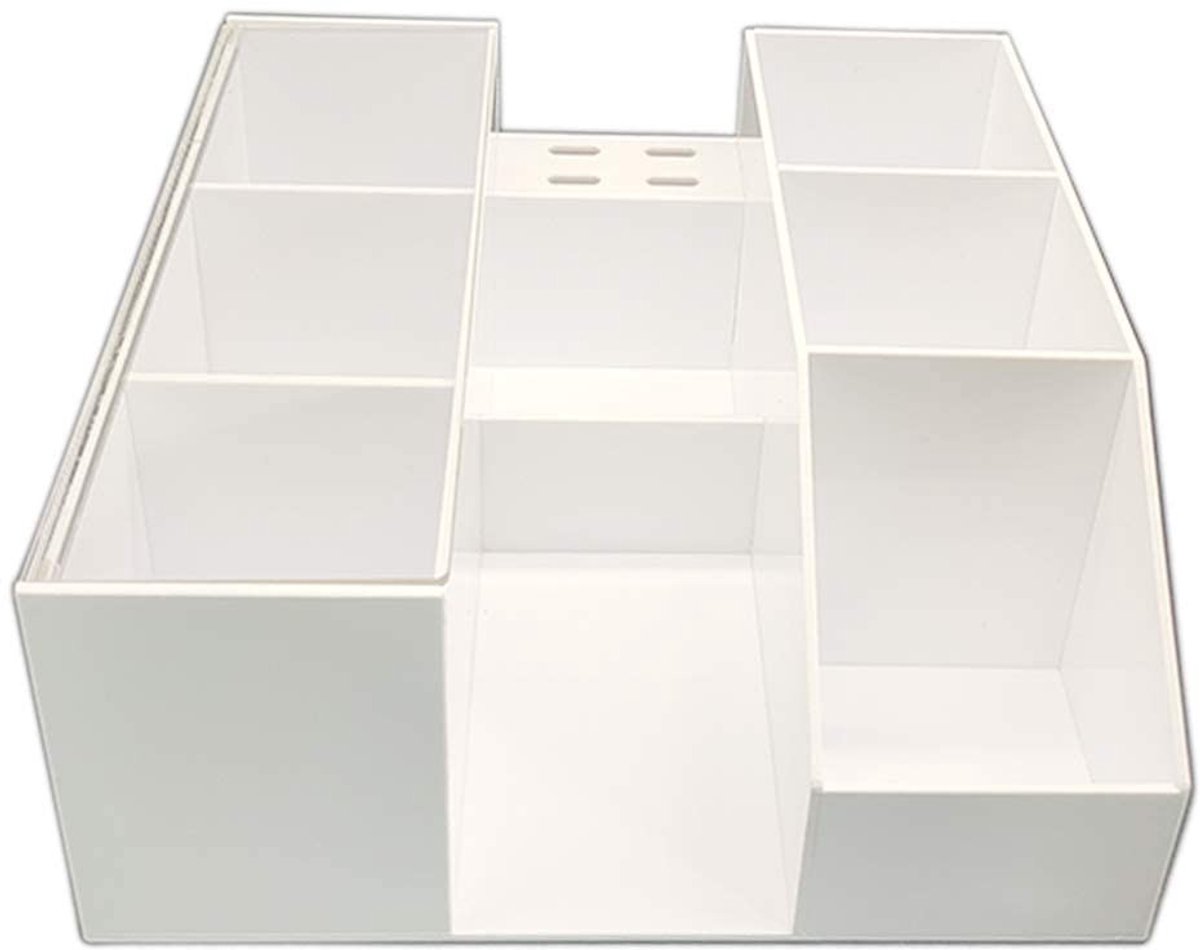 Dailygoody - OmGoods - Dailygoody - Wimper Beauty Tool - Make-up Organizer - Stofdicht en Waterdicht - Wit Acryl - Valse Wimpers - Praktisch en Modieus - Geschikt voor Cosme..
