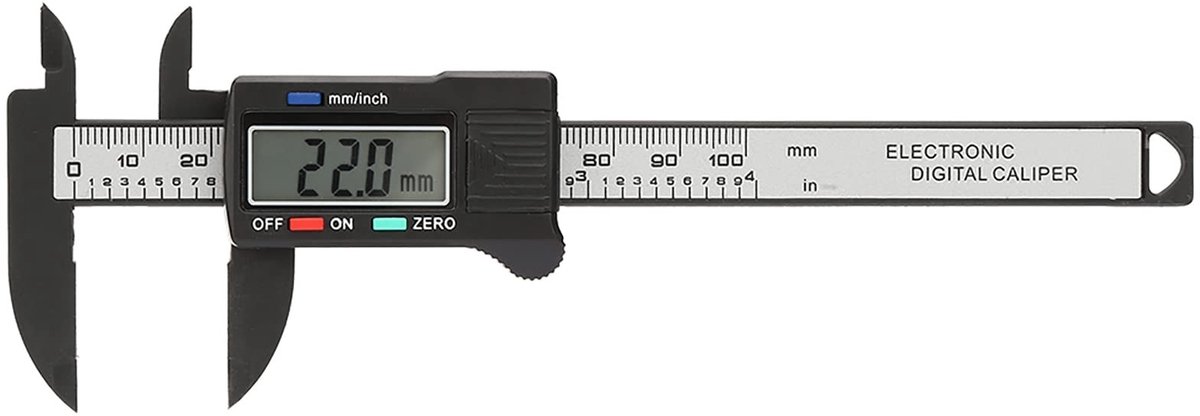 Dailygoody - Digitale Schuifmaat - 100 Mm - Lichtgewicht en Praktisch - LCD Scherm - Ideaal voor Doe-Het-Zelf Metingen - Handig voor Sieraden Meten