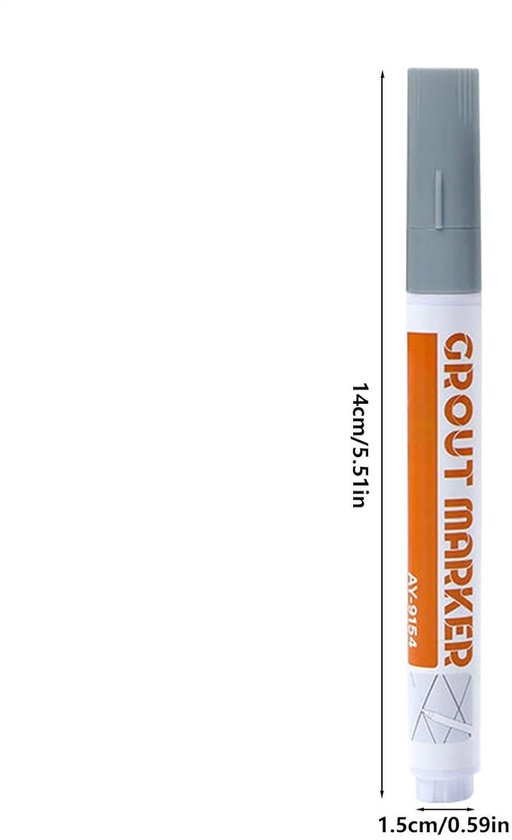 Voegenstift - Voegsealer Pen - Tegels Renoveren - Waterdicht Sneldrogend - 1 Stuk - Grijs van Voegenstift — afbeelding 2