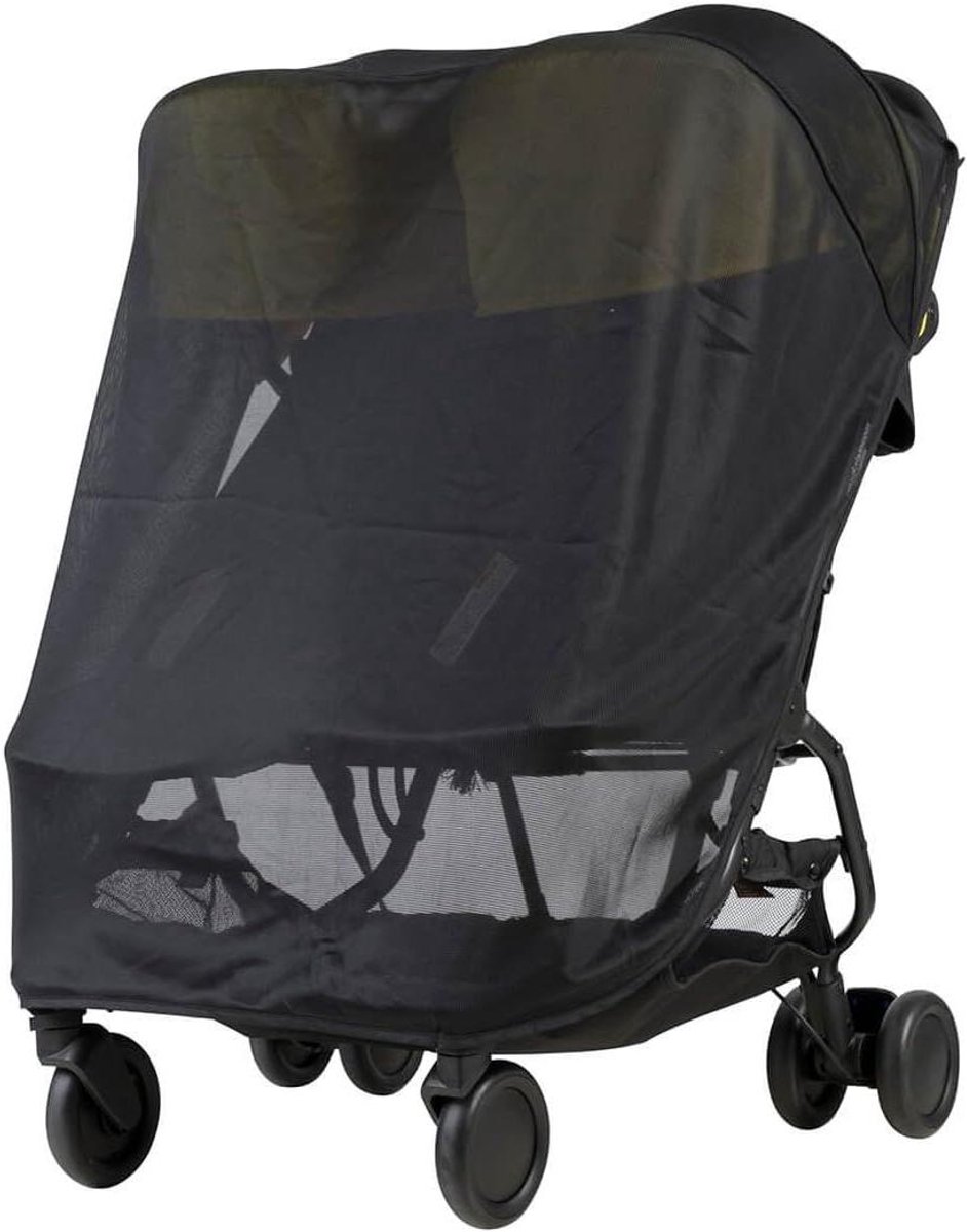 Zonwering Kinderwagen - Sun Cover Buggy - Bescherming Baby - Inclusief Tas - Universeel - Zwart