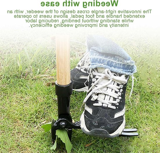 13 cm onkruidverdelger - handmatig, 2-delig, aluminiumlegering - tuingereedschap met gehard stalen tandontwerp van Merkloos	 — afbeelding 3