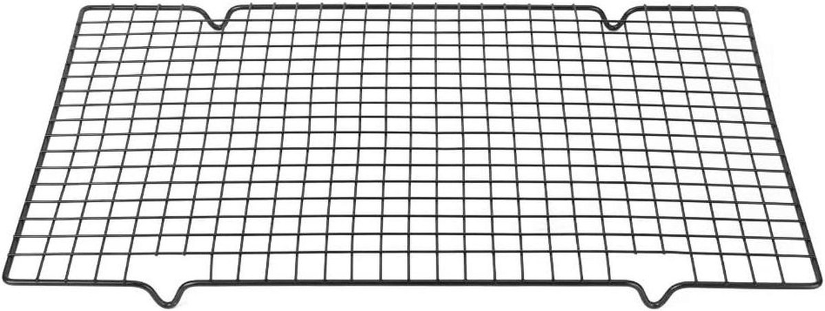 Roestvrijstalen Bakrooster Koelrek Oven Bakken en Grillen Voedselkwaliteit Staal 40x25 cm Zilver