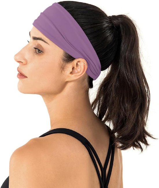 Allecto - Sporthoofdbanden - Dames - Absorberend - Set van 4 - Yoga - Fitness - Perfect voor actieve vrouwen - Diverse kleuren van allecto — afbeelding 2