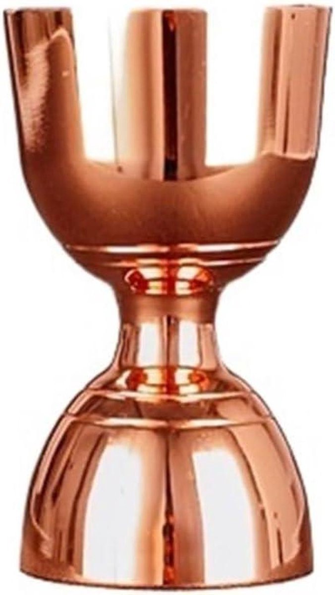 Cocktail Jigger - Maatbeker Drank - Drankjes Maken - Roestvrij Staal - 30-60 ml - Koper