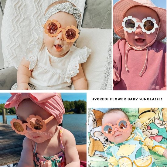 Baby Zonnebril - Polarized Bril - Oogbescherming Buiten - Flexibel Buigzaam Frame - 0-24 Maanden - Roze — afbeelding 2