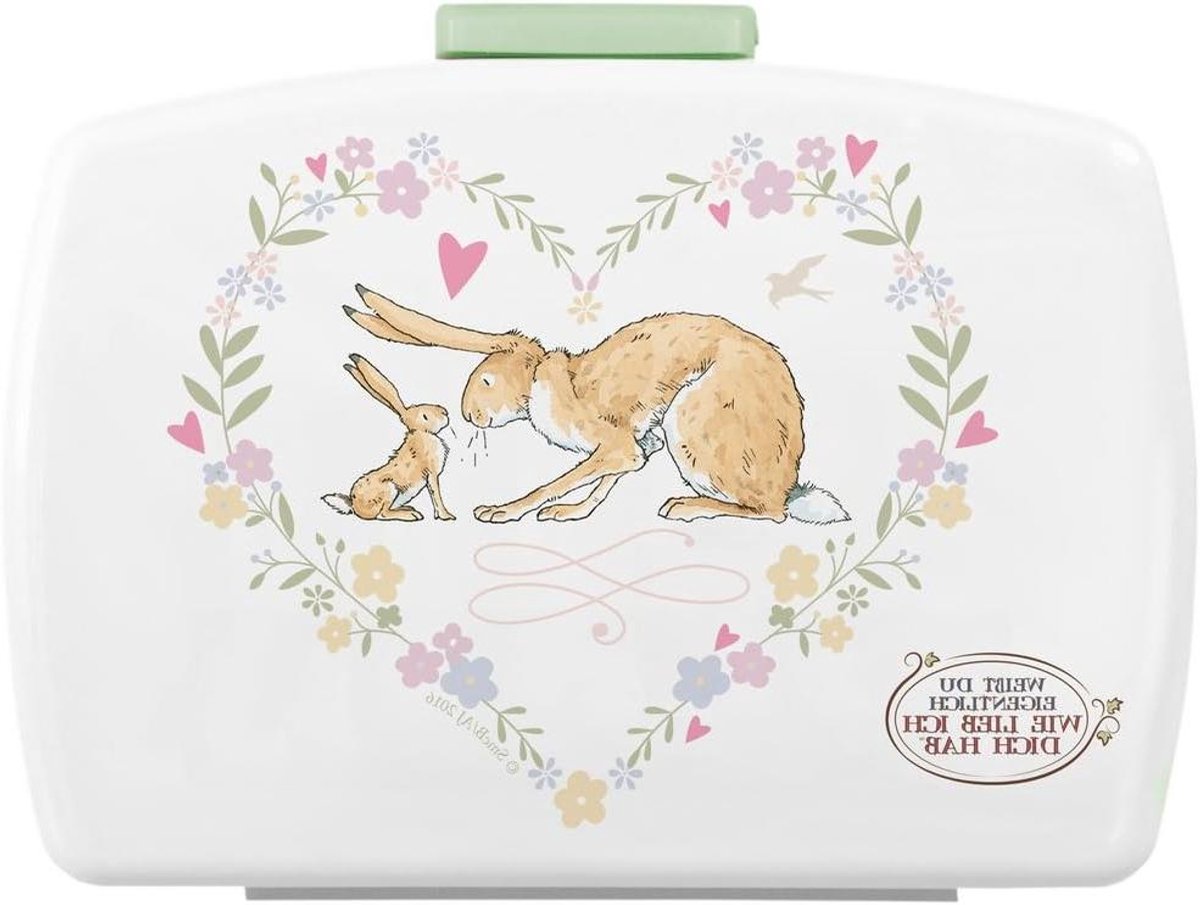 Kinderbroodtrommel - Lunchbox - Schoollunch - Lichtgewicht kunststof - Rechthoekig - Wit