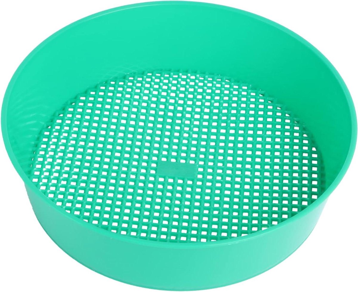 Bodemzeef Compost - Tuinfilter Zeef - Bodem Ziften - Lichtgewicht Ontwerp - 20.5 cm - Groen