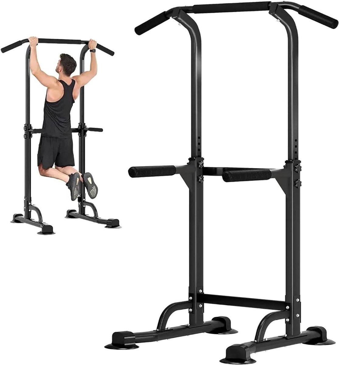 Krachtstation - Fitness Toren - Thuis Trainen - Hoogte Verstelbaar - Niet Gespecificeerd - Zwart