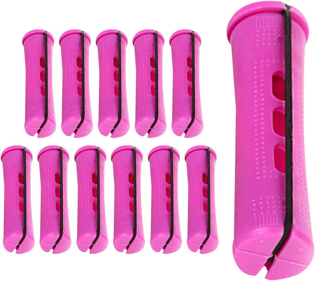 Warmteloze Krulset - Haarrollers - Haar Krullen - Zonder Hitte - 12 Stuks - Blauw