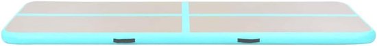 Opblaasbare Gymnastiekmat - Airtrack Turnmat - Thuis Trainen - Schokabsorberend PVC - 700 x 100 cm - Groen — afbeelding 2