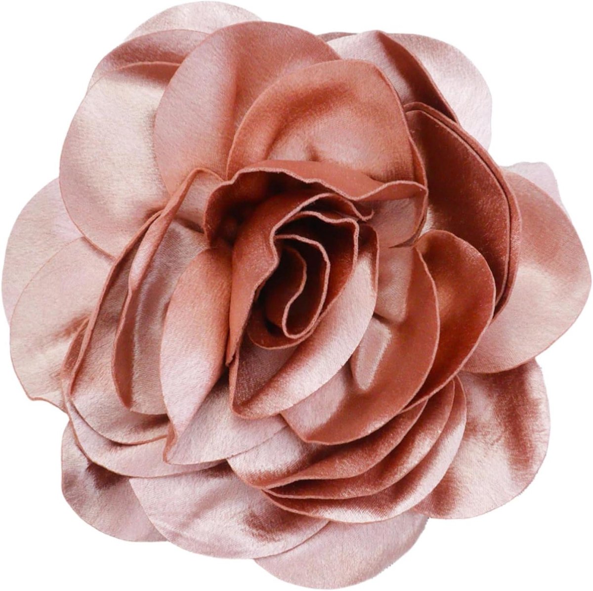 Bloemen Speld - Stof Broche - Feestelijke Accessoires - Handgemaakt Design - 19 cm - Satijn
