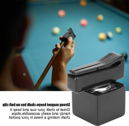 Allecto - Pool Cue Krijthouder - Magnetische Biljart Krijthouder - Voorkomt Chaos - Draagbare Clip - Handig voor Biljart Spel - Perfect voor Docenten van Merkloos — afbeelding 3