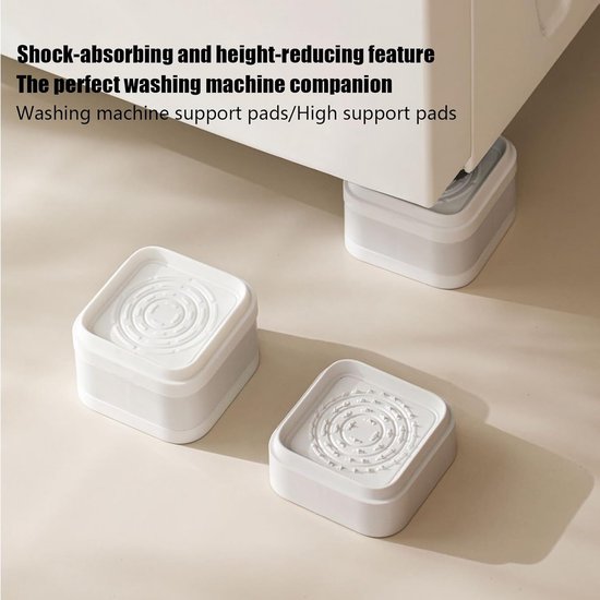 Meubelliftverhogers 4 stuks - Meubelblokken Steunblokken - Meubels Verhogen - Stapelbaar Antislip - 8x8 cm - Model A — afbeelding 3