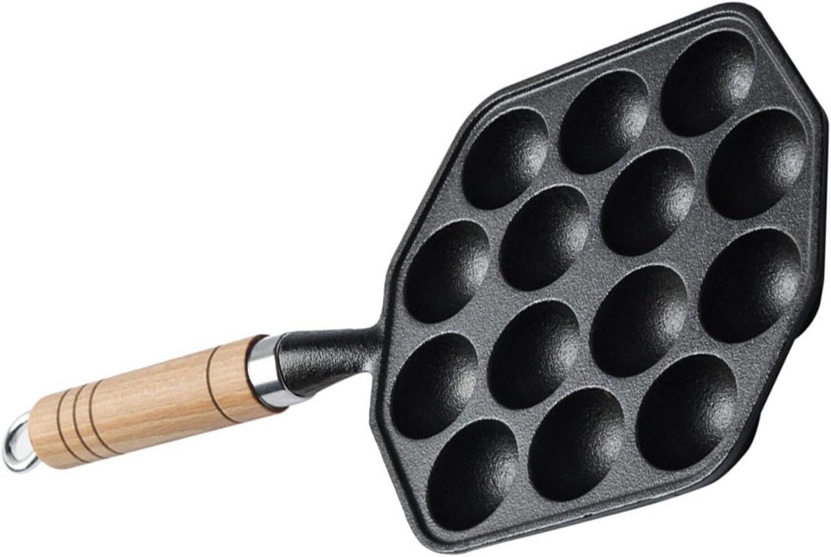 Takoyaki Pan - Octopusballetjes Pan - Thuis Koken - 14 Gaten Ontwerp - 44 x 31 cm - Meerkleurig