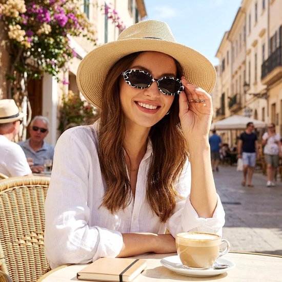 Trendy ovale zonnebril met koeienpatroon voor dames, meisjes en kinderen, perfect voor buitenactiviteiten en modebewuste stijlen van TRENDY — afbeelding 5
