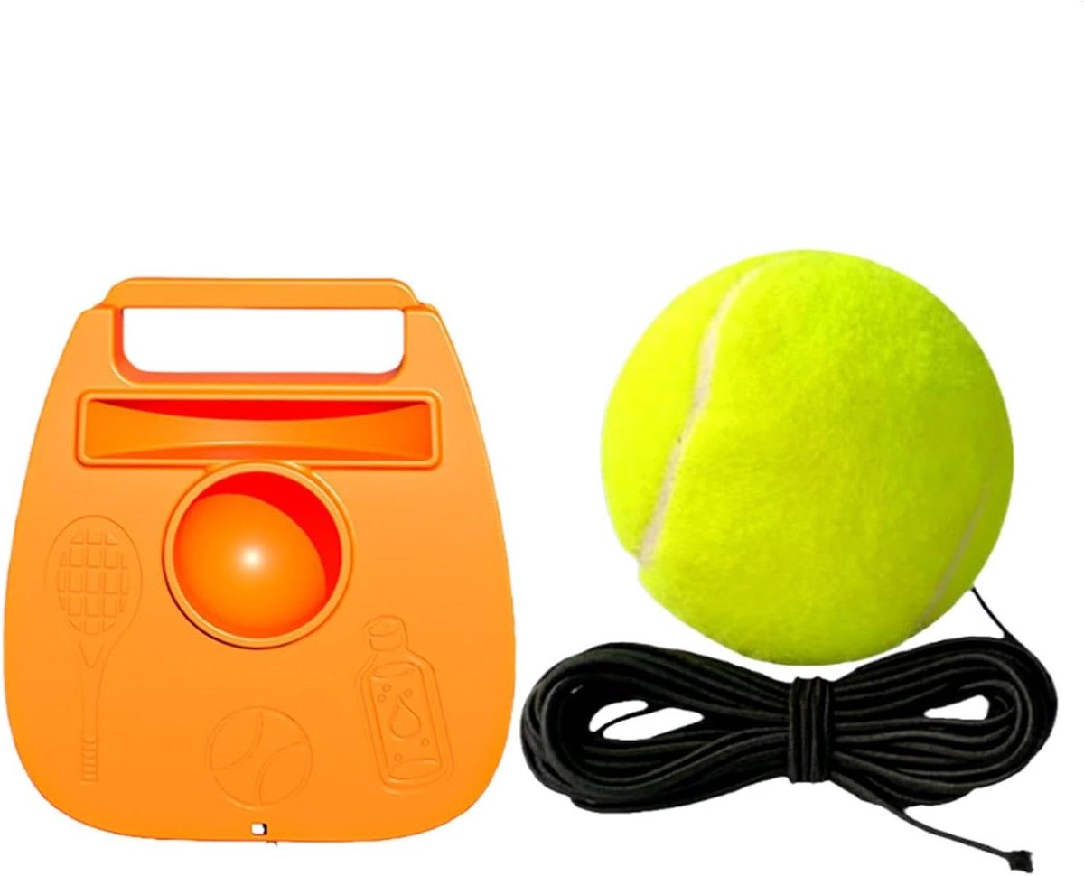 Tennistrainer Bal - Oefenbal met koord - Vaardigheid verbeteren - Zelf-terugkaatsend - 22 x 20 x 5.3 cm - Niet gespecificeerd