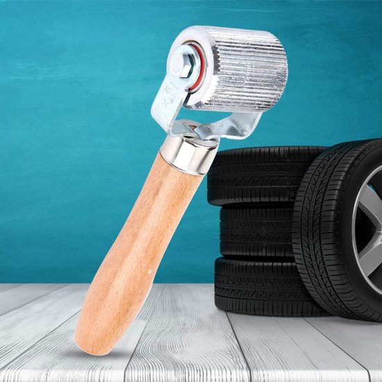 Bandenreparatiegereedschap - Patch roller - Band repareren - Houten handvat - Groot formaat - Niet gespecificeerd — afbeelding 3