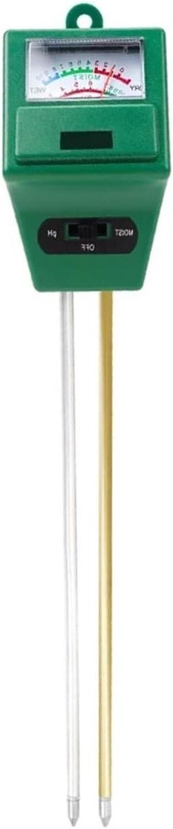 Bodem PH Meter - Vochtigheid Vruchtbaarheid Tester - Plantenverzorging Tuin - Meet Vocht PH Temperatuur - 2 in 1