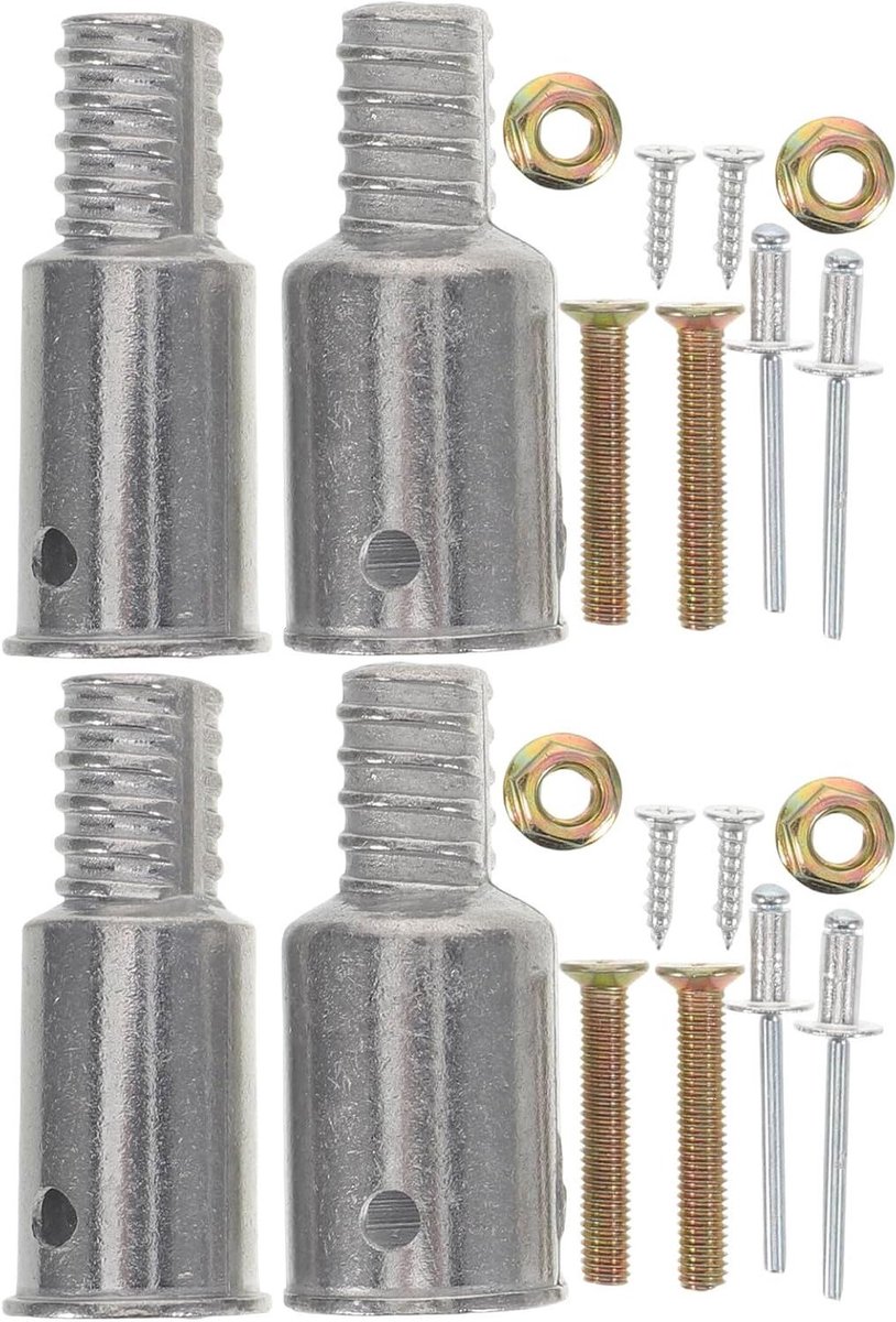Adapter Bezemsteel - Verlengstuk Steel - Schoonmaak Werkzaamheden - Robuust Metalen Ontwerp - 2.2 cm Binnendiameter - Zilver