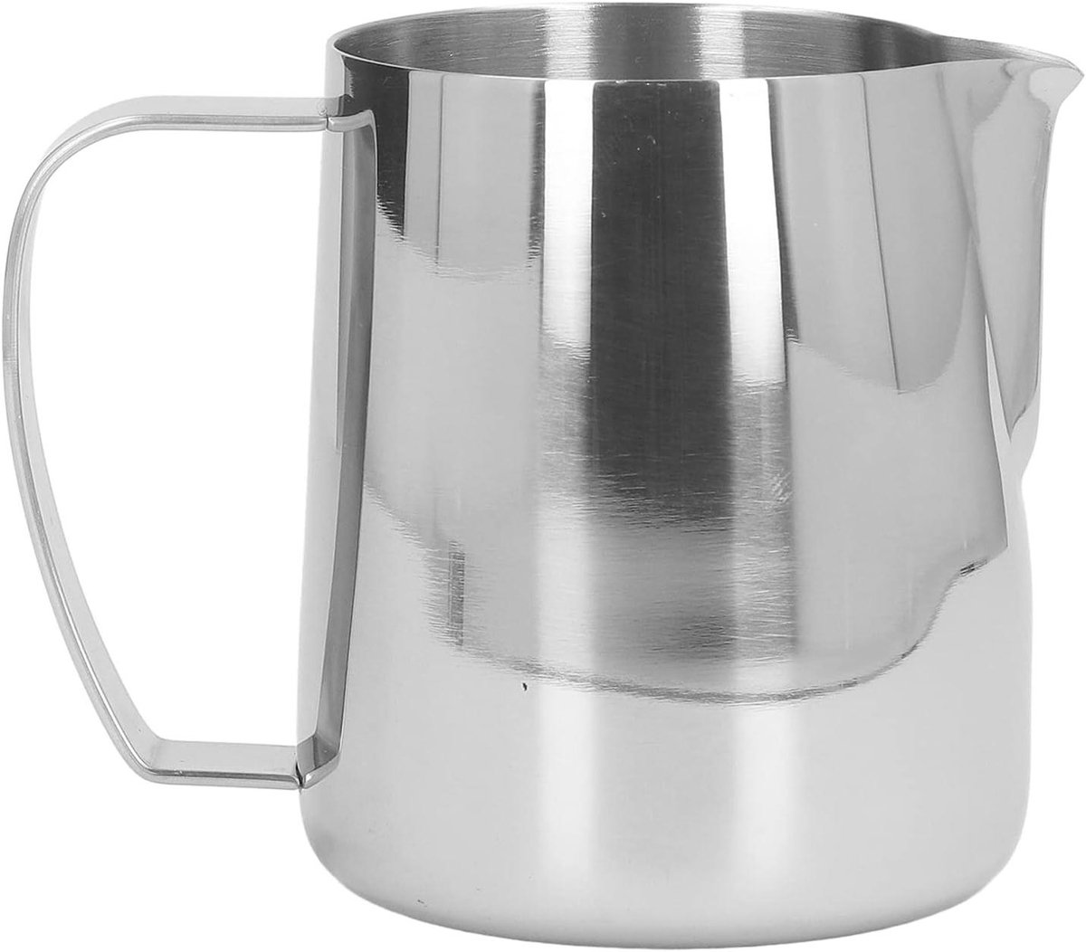 Melkopschuimkannetje - Melkstoomkan - Koffie Maken - Verdikte Punt Mond - 450 ml - Zilver