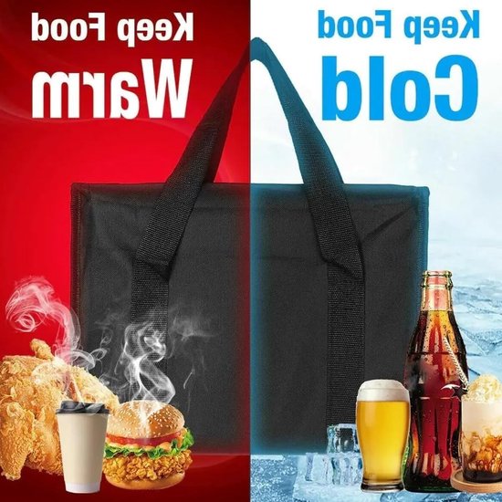 Koeltas - 35L grote capaciteit - Opvouwbaar - Geïsoleerd - Herbruikbaar, geschikt om eten en drinken koud en warm te houden voor buitengebruik, reizen, barbecues en kamperen (41x33x26CM) van Générique — afbeelding 2